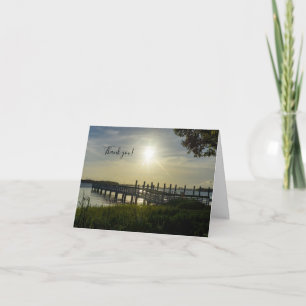 Peaceful Evening At Cooper River Thank You Card