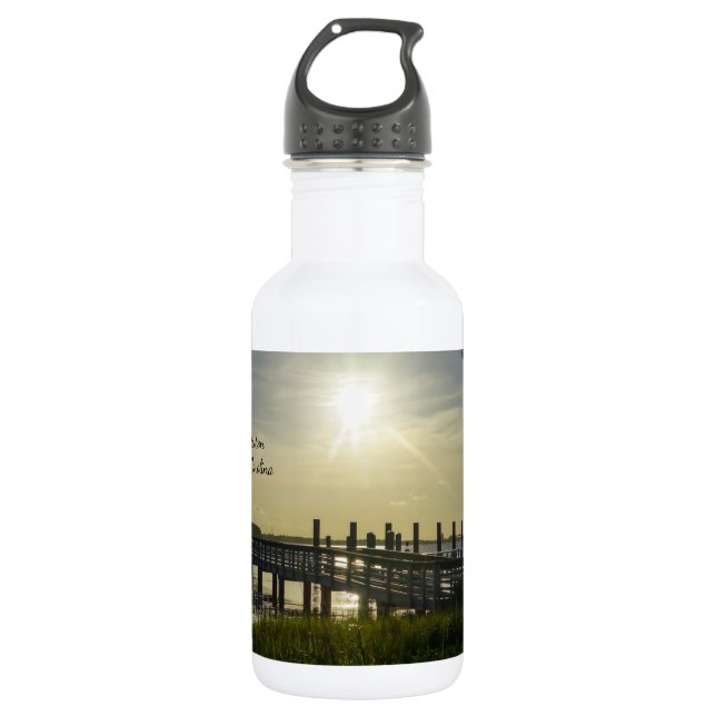 Peaceful Evening At Cooper River Water Bottle (Front)