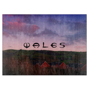 Peaceful Evening in Newtown, Powys, Wales Cutting Board