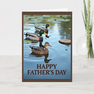 Peaceful Fathers Day Birds Card