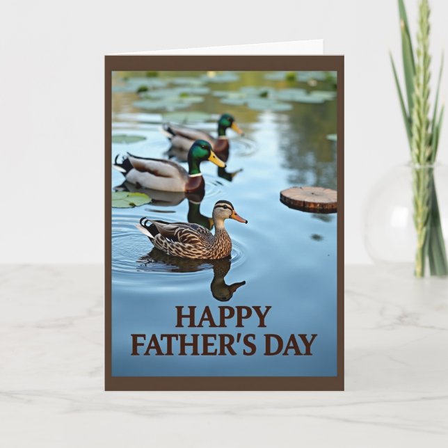 Peaceful Fathers Day Birds Card (Front)