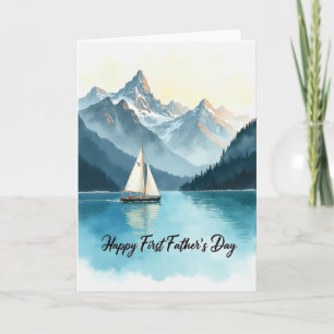Peaceful Fathers Day Peaks Card