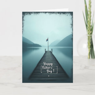 Peaceful Fathers Day Pier Card