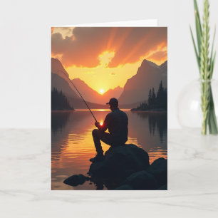 Peaceful Fishing Birthday Card