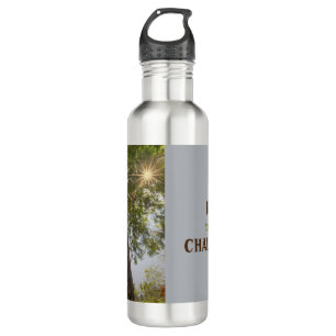 Peaceful Forest With Golden Light Photo 710 Ml Water Bottle
