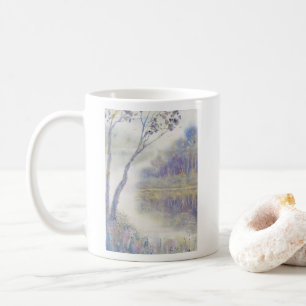 Peaceful Gloom Watercolor Landscape Coffee Mug