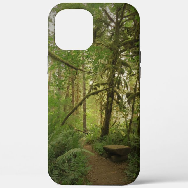 Peaceful Green Forest Trail Washington Case-Mate iPhone Case (Back)