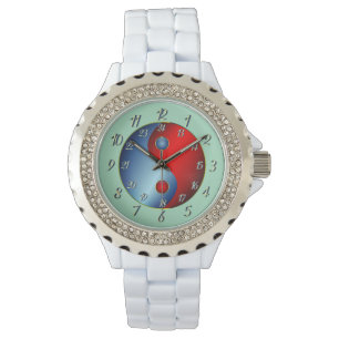 Peaceful Green Yin Yang Watch