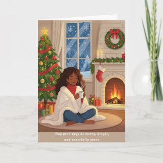 Peaceful Holidays Christmas Card