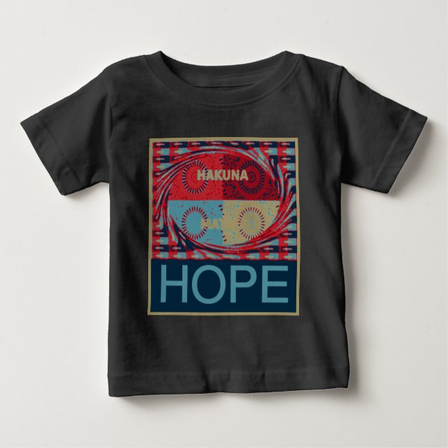 Peaceful Hope: A Calming Design Hakuna Matata Baby T-Shirt (Front)