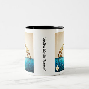 "Peaceful Horizon Found" Two-Tone Coffee Mug