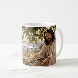 Peaceful Jesus Under the Fig Tree Christian Mug