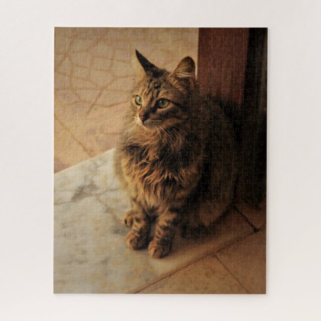 Peaceful Kitty Jigsaw Puzzle (Vertical)
