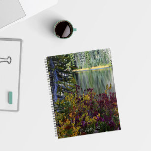 Peaceful Lake Vibrant Fall Colour Landscape Planner