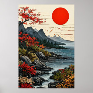  Peaceful Landscape Decor Mountains and forest 🌲