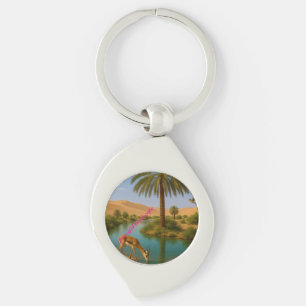 peaceful landscape key ring