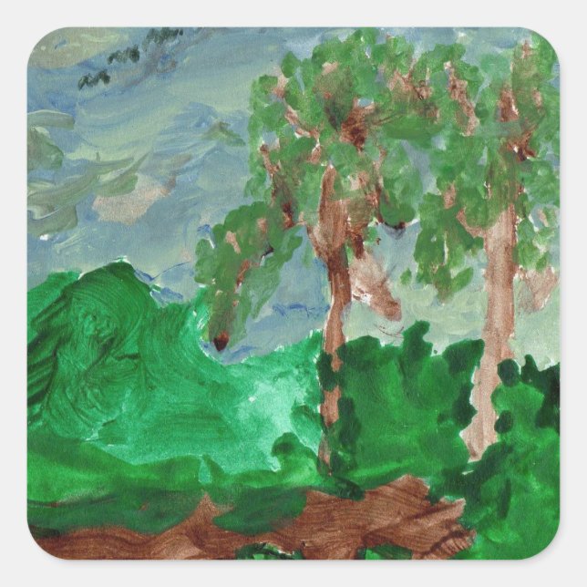 Peaceful landscape stickers (Front)