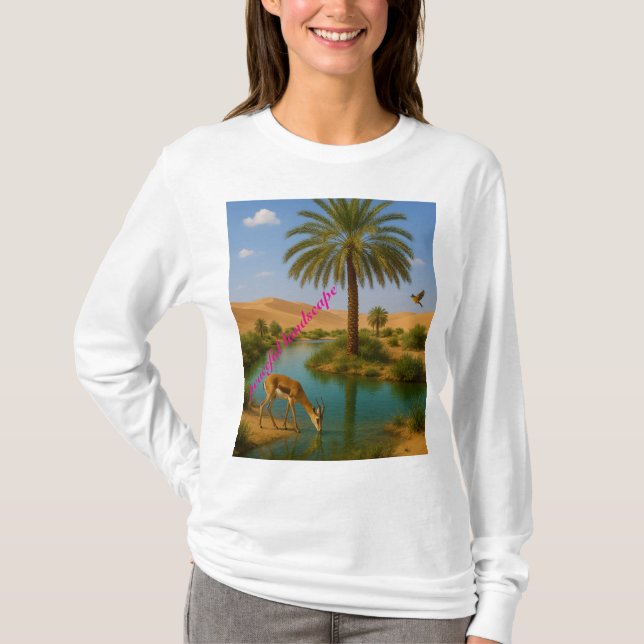 peaceful landscape T-Shirt (Front)