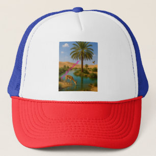 peaceful landscape trucker hat