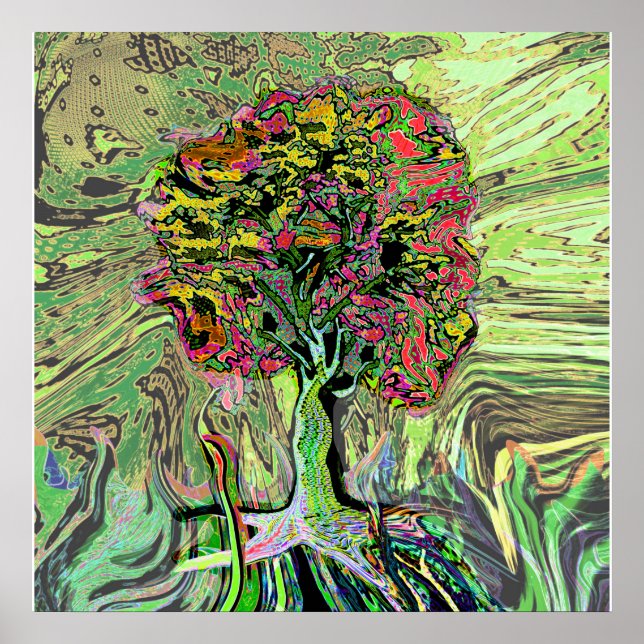 Peaceful Living Tree of Life Poster (Front)