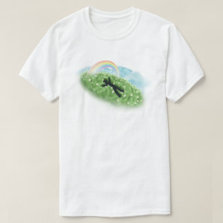 Peaceful Meadow Rainbow Dreams - Aesthetic Surreal T-Shirt