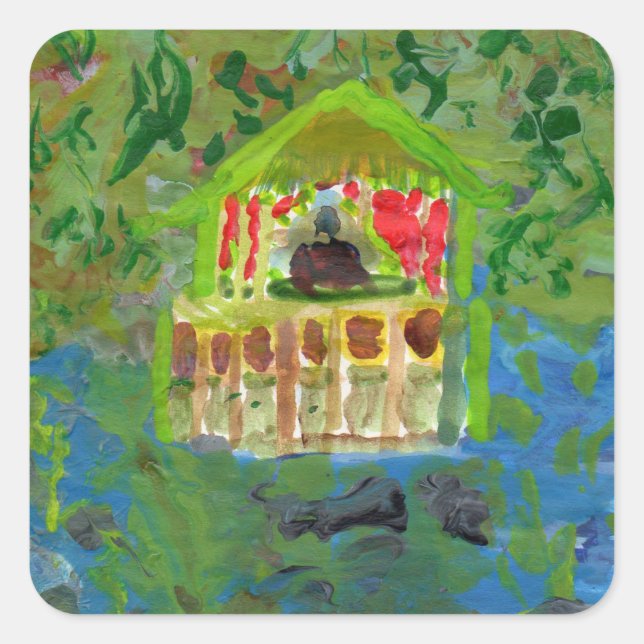 Peaceful mediation pavilion stickers (Front)