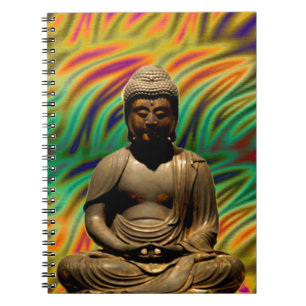 Peaceful Meditating Buddha Prints Spiral Notebook