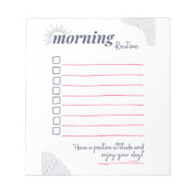 Peaceful Morning Routine Checklist Art