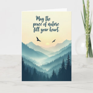 Peaceful Mountain Birthday Card