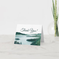 Peaceful Mountain Lake Photo Inside Wedding