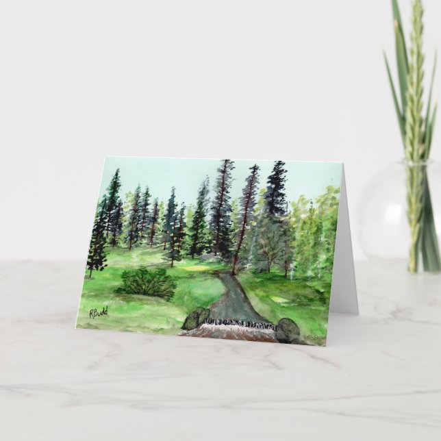 Peaceful Mountain Stream card (Front)