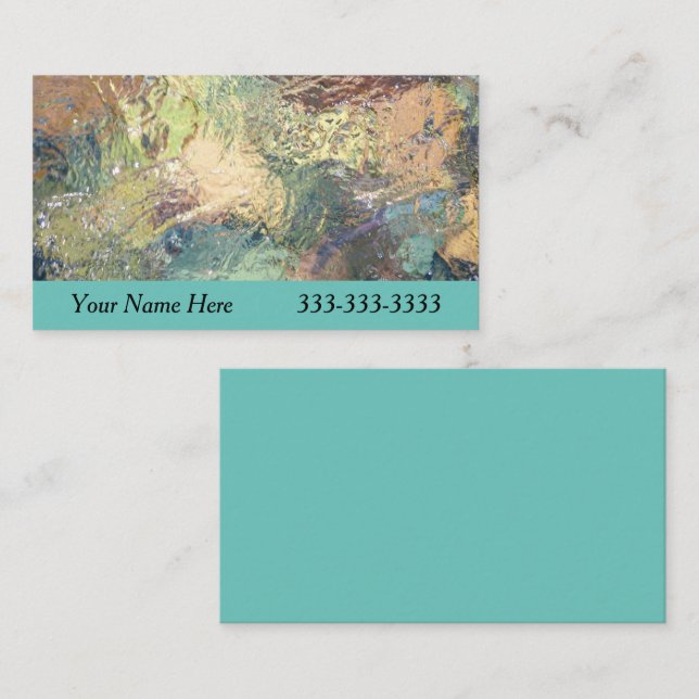 Peaceful Natural Earth Tones of Nature Tapestry Business Card (Front/Back)