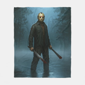 Peaceful Night at Crystal Lake Fleece Blanket