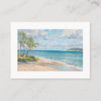 Peaceful Ocean Horizon Original Oil Style