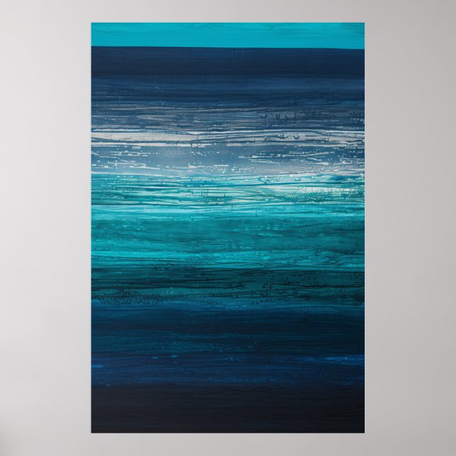 Peaceful Ocean Landscape Poster by Tammy Smith 201 (Front)