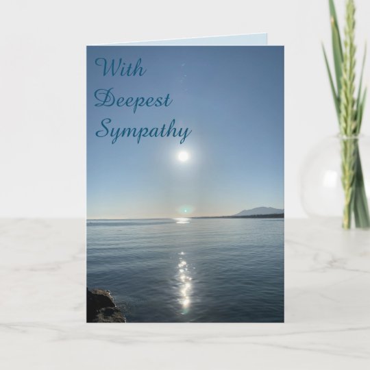 Peaceful Ocean Sympathy Card | Zazzle.co.nz