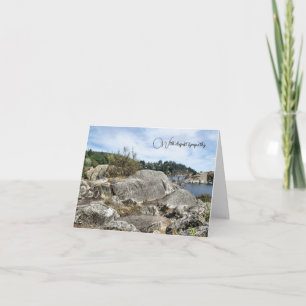Peaceful Oceanside Landscape - Sympathy Card
