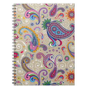 Peaceful Paisley Spiral Notebook