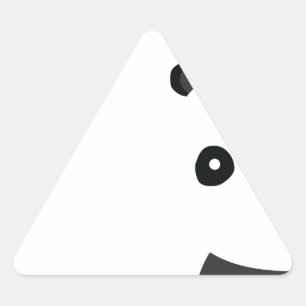 Peaceful Panda Triangle Sticker