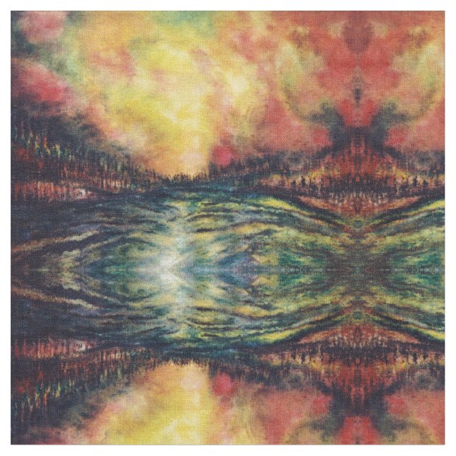Peaceful Path Fabric (Close Up)