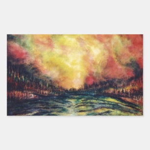 Peaceful Path Rectangular Sticker