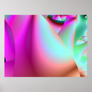 Peaceful Pink Room Accent Art Poster