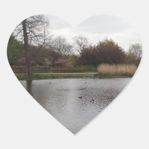 Peaceful Place Heart Sticker