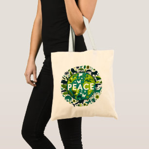 Peaceful Planet - Saving the Environment  Tote Bag
