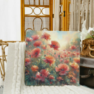 Peaceful Poppy Meadow Canvas Print