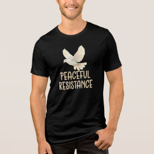 Peaceful Resistance, Bird Lover Tri-Blend Shirt