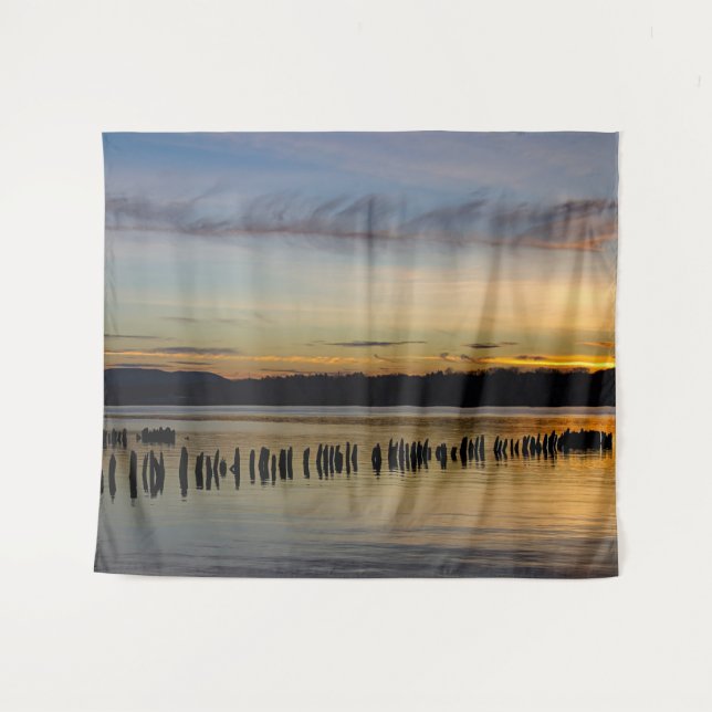 Peaceful River Scene Tapestry (Front (Horizontal))