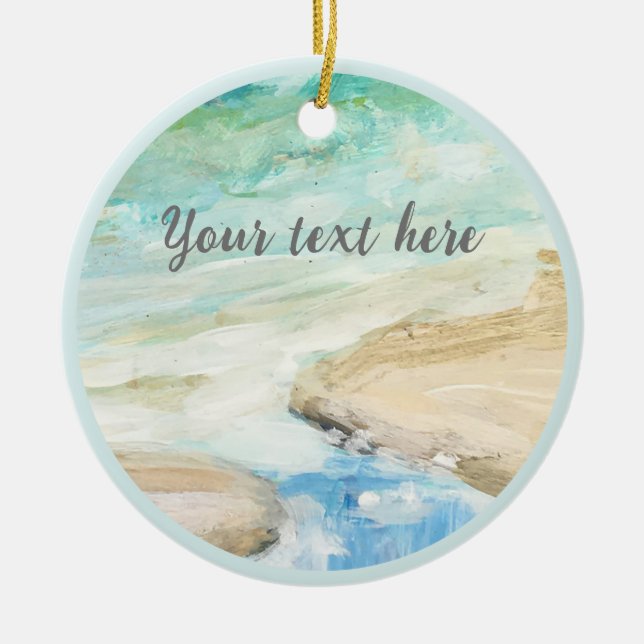 Peaceful Sea Ornament (Front)