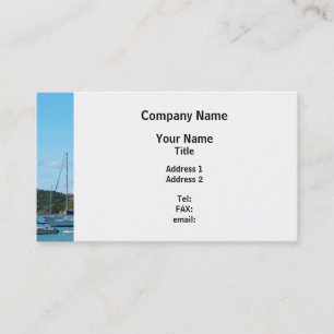 Peaceful Sea St. Thomas Business Card