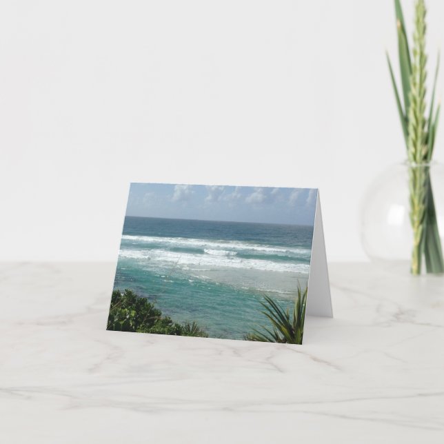 Peaceful Seas Folded Thank You Card (Front)